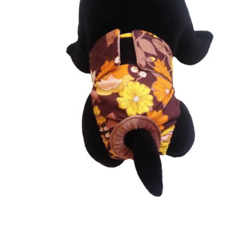 brown and yellow flowers diaper - model 2 brown and yellow flowers diaper - model 2