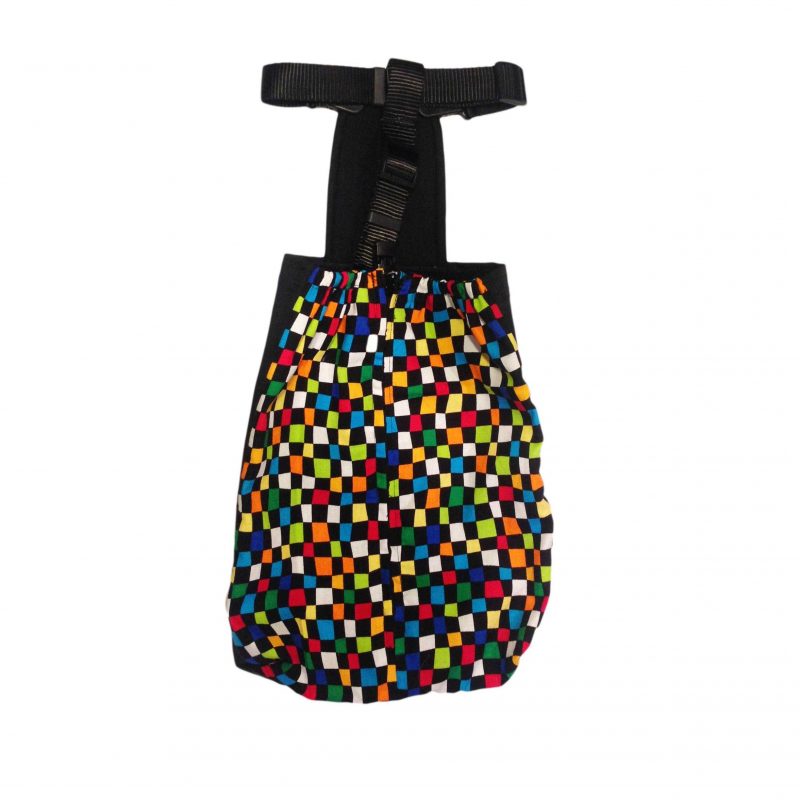 Color Checker Dog Drag Bag