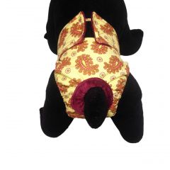 Paisley on Green Washable Cat Diaper