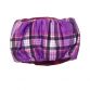 purple plaid belly band - back