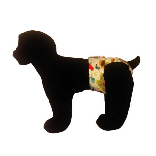 doggie with bones on cream white diaper - model 1 doggie with bones on cream white diaper - model 1