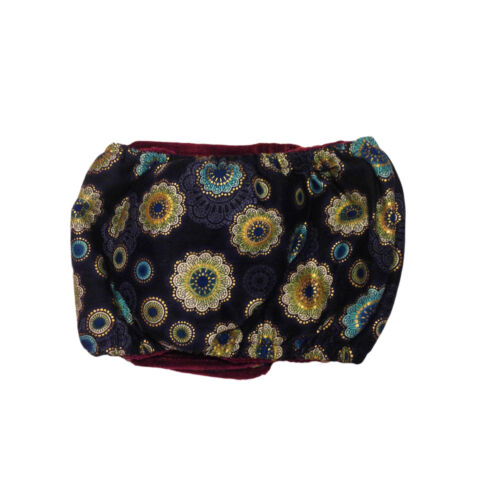 glory flower on dark blue belly band - back glory flower on dark blue belly band - back