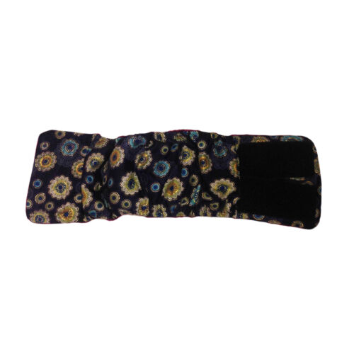 glory flower on dark blue belly band - open glory flower on dark blue belly band - open