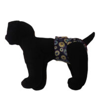 glory flower on dark blue diaper – model 1