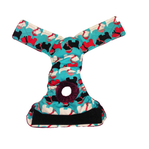 holiday doggie diaper - open holiday doggie diaper - open