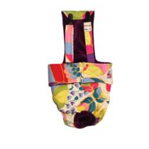 Millennial Flowers Escape-Proof Washable Dog Diaper Overall