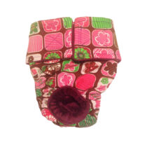 Pink Flower Window   Dog Diaper