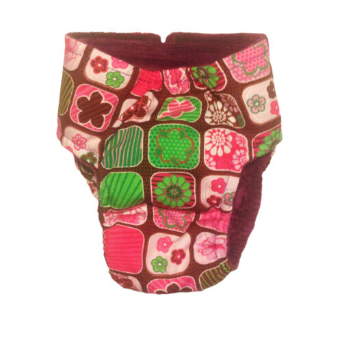 pink flower window diaper - back pink flower window diaper - back