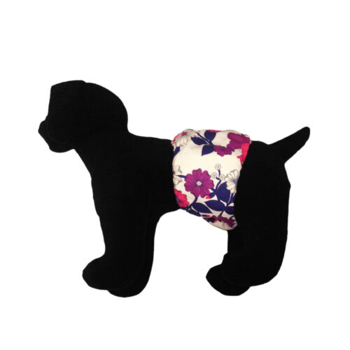 purple flower on white belly band - model 1 purple flower on white belly band - model 1