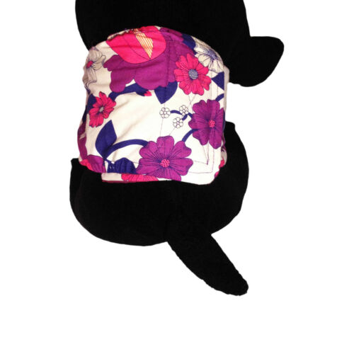 purple flower on white belly band - model 2 purple flower on white belly band - model 2