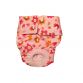 spring flower on pink diaper
