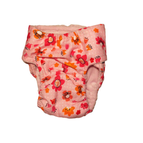 spring flower on pink diaper - back spring flower on pink diaper - back