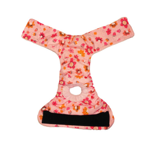 spring flower on pink diaper - open spring flower on pink diaper - open