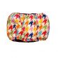 colorful houndstooth belly band - back