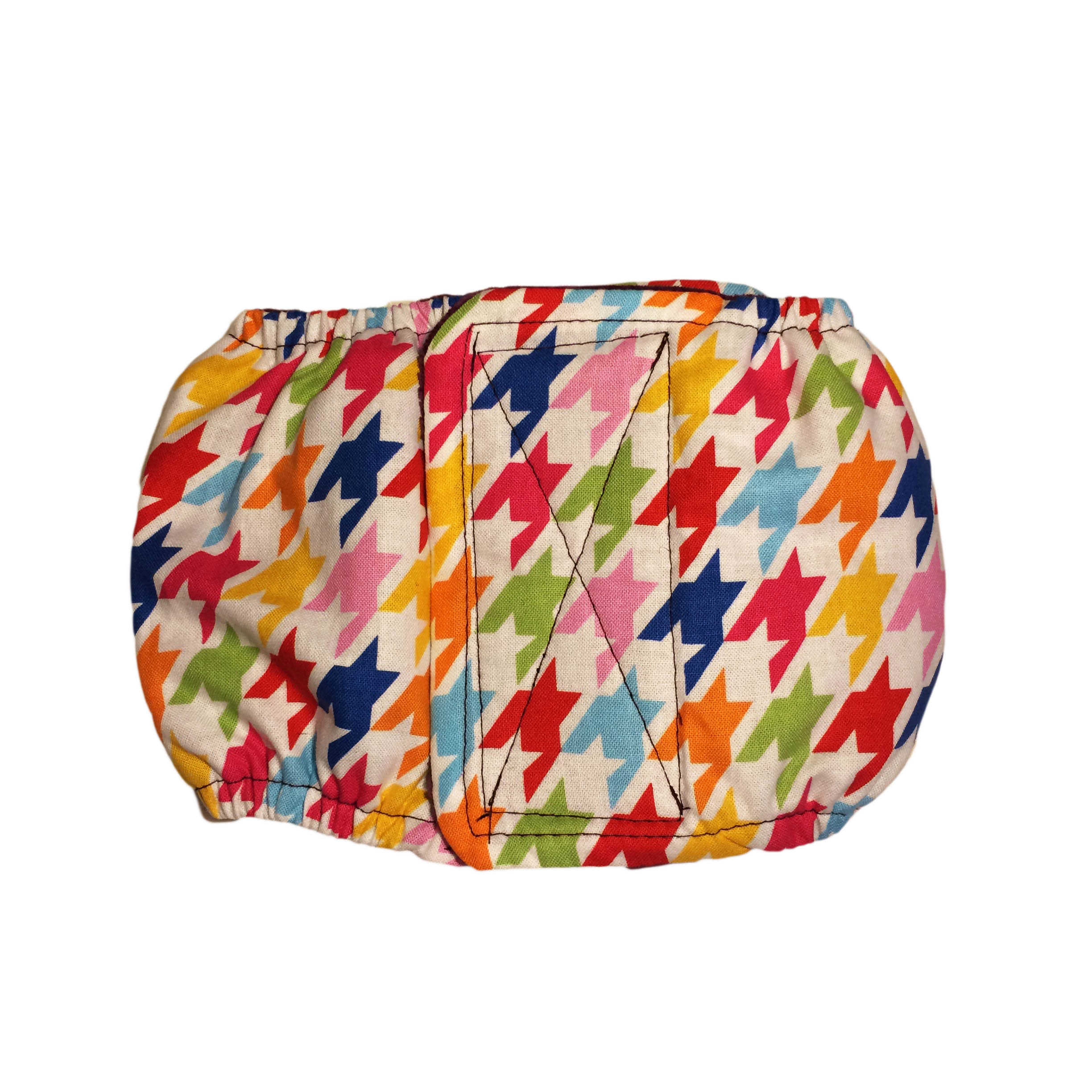 Barkertime Colorful Houndstooth Washable Dog Belly Band Male Wrap