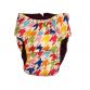 colorful houndstooth diaper - back