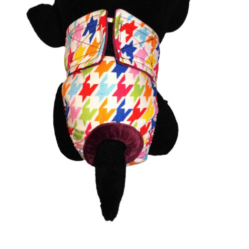 colorful houndstooth diaper - model 2 colorful houndstooth diaper - model 2
