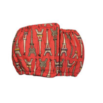 Paris Eiffel Tower on Pink  Dog Belly Band
