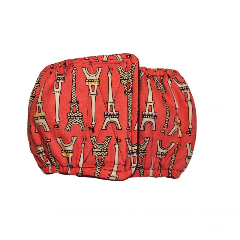 Paris Eiffel Tower on Pink  Dog Belly Band