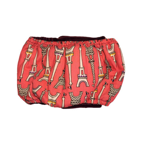 eiffel tower on pink belly band - back eiffel tower on pink belly band - back
