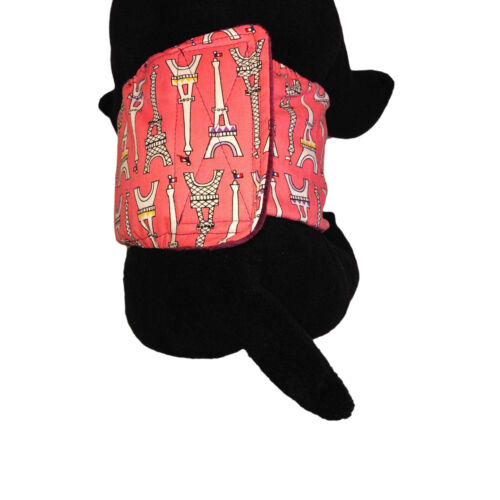 eiffel tower on pink belly band - model 2 eiffel tower on pink belly band - model 2