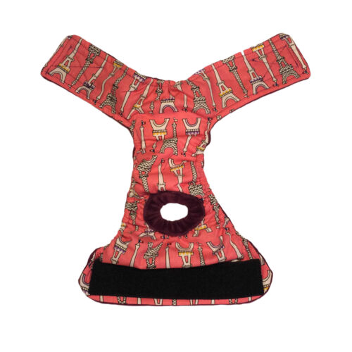 eiffel tower on pink diaper - open eiffel tower on pink diaper - open