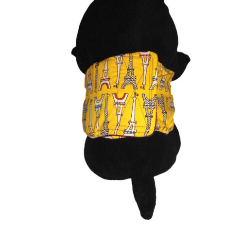 eiffel tower on yellow belly band - model 2 eiffel tower on yellow belly band - model 2