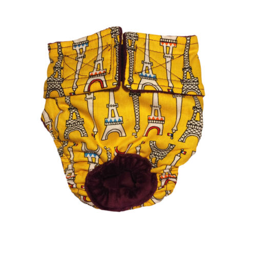 eiffel tower on yellow diaper eiffel tower on yellow diaper