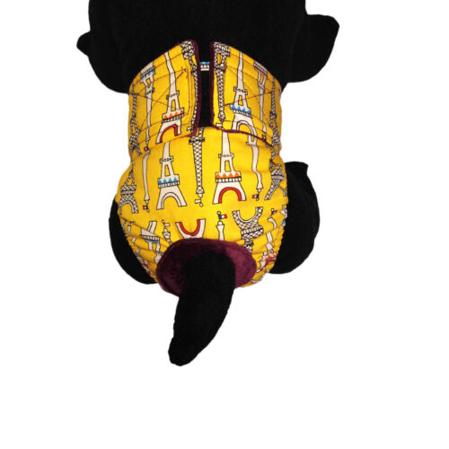 eiffel tower on yellow diaper - model 2 eiffel tower on yellow diaper - model 2