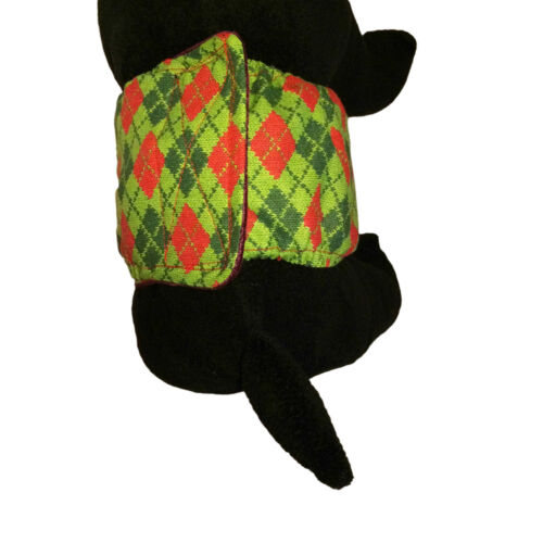 green argyle belly band - model 2 green argyle belly band - model 2