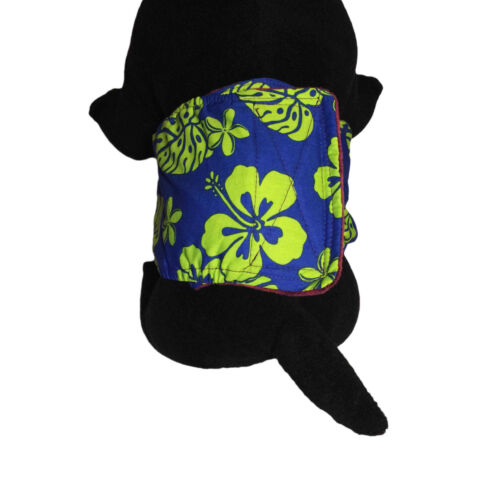 green hawaiian hibiscus belly band - model 2 green hawaiian hibiscus belly band - model 2