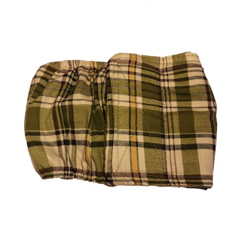 green plaid belly band