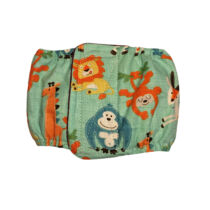Jungle Buddies on Teal Dog Belly Band