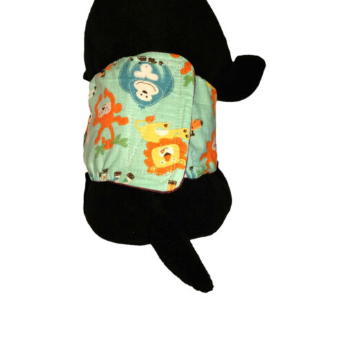 jungle buddies on teal belly band - model 2 jungle buddies on teal belly band - model 2