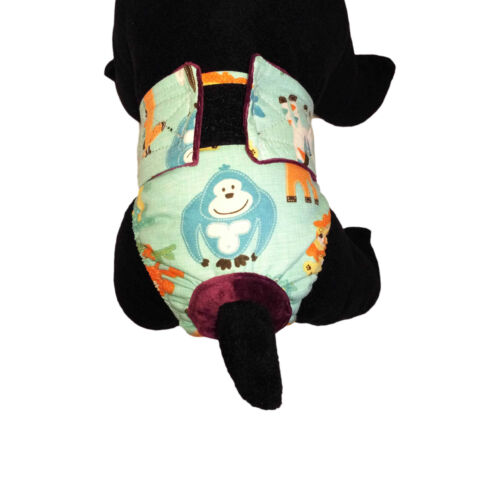 jungle buddies on teal diaper - model 2 jungle buddies on teal diaper - model 2