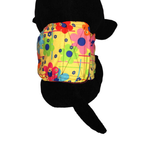 lucky flowers on yellow belly band - model 2 lucky flowers on yellow belly band - model 2