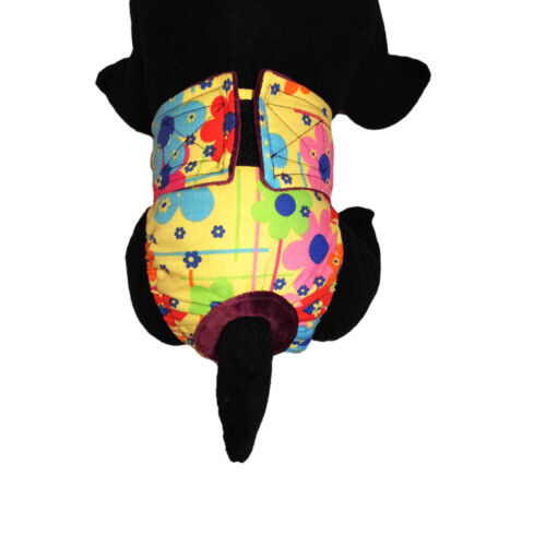 lucky flowers on yellow diaper - model 2 lucky flowers on yellow diaper - model 2