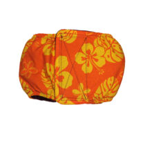 Orange Hawaiian Hibiscus  Dog Belly Band