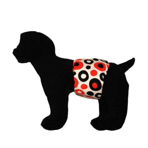 red and black polka belly band - model 1 red and black polka belly band - model 1