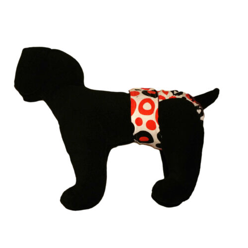 red and black polka diaper - model 1 red and black polka diaper - model 1