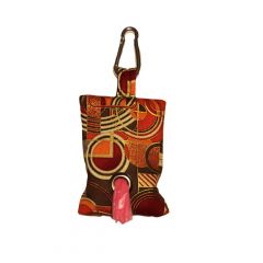 Orange Circles Dog Poop Bag Dispenser