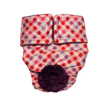 Pink Checker Cat Diaper