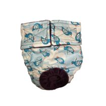 Blue Birds Dog Diaper
