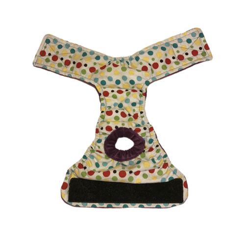 multi-color-polka-dot-on-white-diaper-open multi-color-polka-dot-on-white-diaper-open