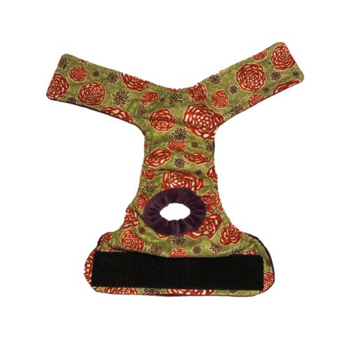 rose-flower-on-green-diaper-open rose-flower-on-green-diaper-open