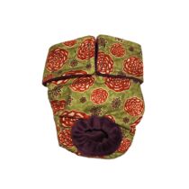 Rose Flower on Green   Dog Diaper