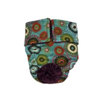 Starblast on Teal Dog Diaper