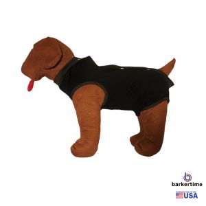 Black PeeJama E-Collar Alternative Recovery Suit