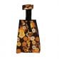 brown and yellow flowers drag bag