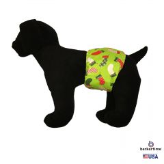 Christmas Stockings on Green Washable Dog Belly Band Male Wrap